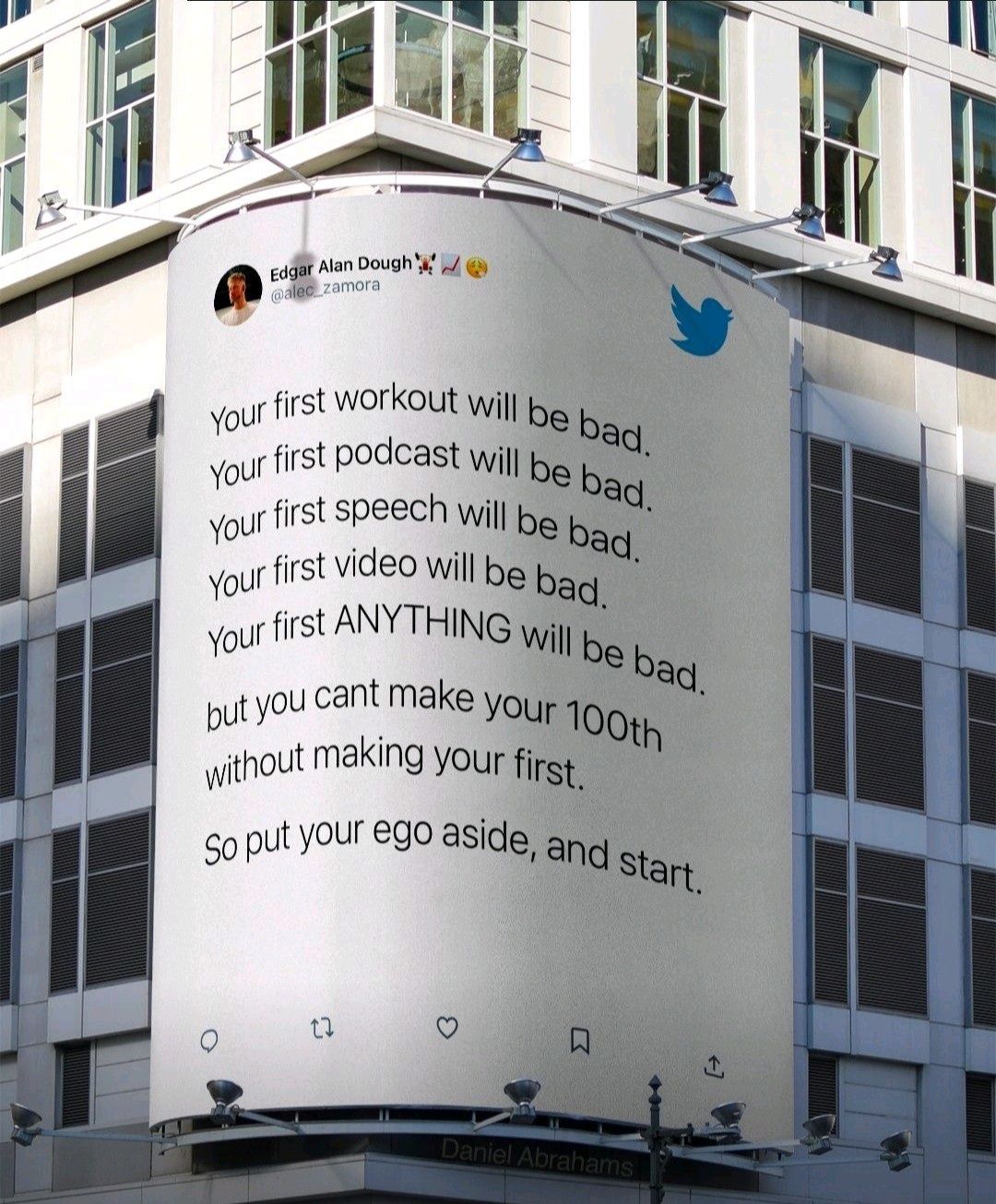 Billboard: your first anything will be bad