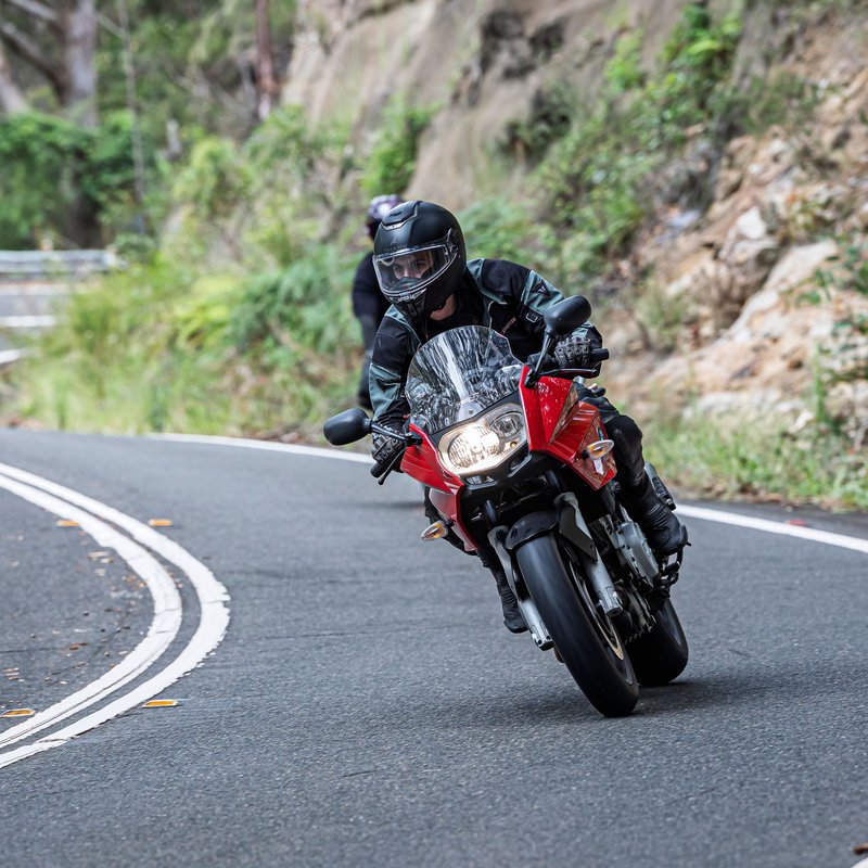 Bart on a motorcycle